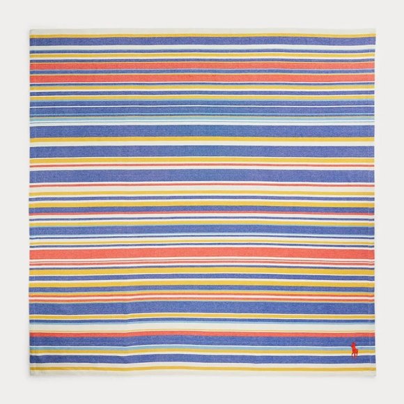 Polo Ralph Lauren Beach Blanket Striped Cotton 60x60 - Picture 1 of 1